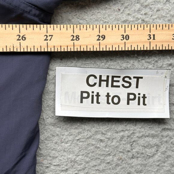 LL Bean Fleece Lined Insulated Warm Up Jacket Mens XL 0 UF49 Navy Full Zip - Picture 4 of 10